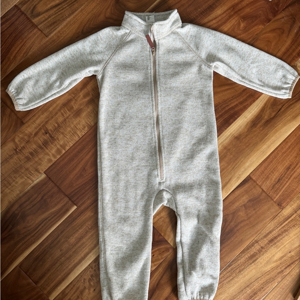H&M Heather Beige Kids 2T Textured One Piece